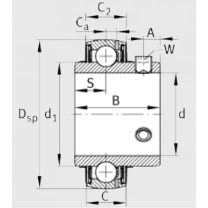 Корпусный подшипник UC 204