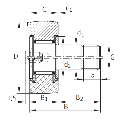 Подшипник KR 19 PP A