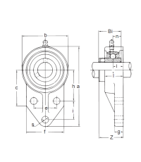 Подшипниковый узел UCFK 206