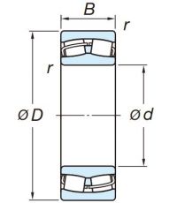 Сферический роликовый подшипник 22320 RZW33 C3