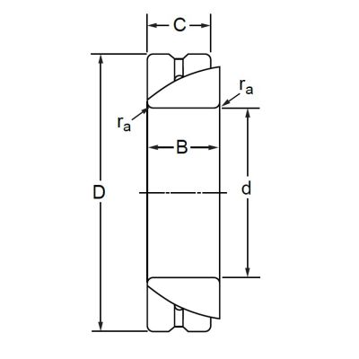 Шарнирный подшипник GAC 28 S