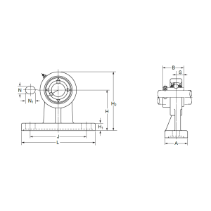 Подшипниковый узел UCPH 210 (UCHP 210)