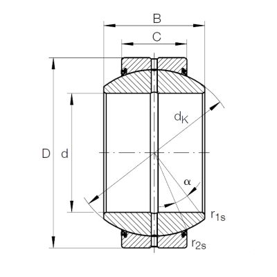 Шарнирный подшипник GE 80 FO 2RS