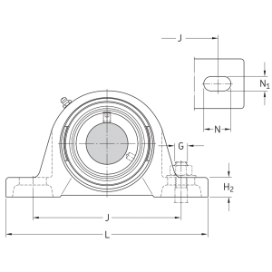 Подшипниковый корпус SY 507 M (P 207)