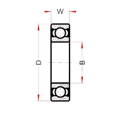 Высокотемпературный подшипник 6205 BHTS ZZ 280° (BECO)