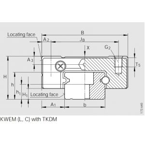 Направляющий рельс TKDM 15 G2/B-220-10/10