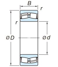 Сферический роликовый подшипник 22320 RZW33