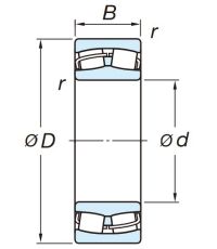 Сферический роликовый подшипник 21306 RZW33 C3