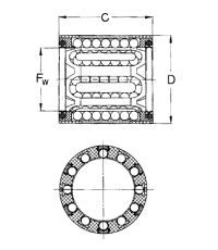 Подшипник LBBR 20