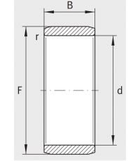 Игольчатый подшипник внутреннее кольцо IR 30x35x30 XL