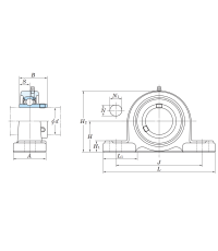 Подшипниковый узел UCP 210 (480210)