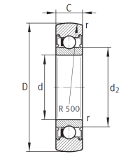 Подшипник LR 6000 2RSR