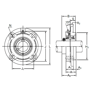 Подшипниковый корпус FC 207