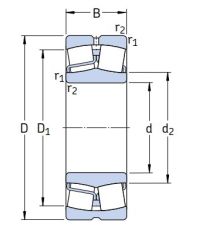 Сферический роликовый подшипник 23224 CC/W33