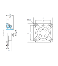 Подшипниковый узел UCF 210 J