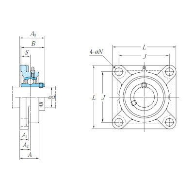 Подшипниковый узел UCF 210 J