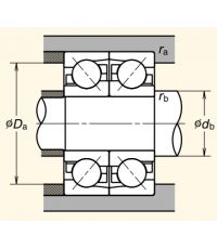 Дуплексированный подшипник 7309 BWG
