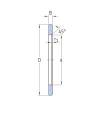 Игольчатый подшипник шайба LS 1226