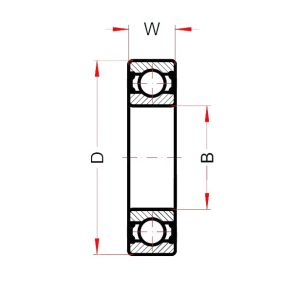 Высокотемпературный подшипник 6202 BHTS ZZ 280° (BECO)