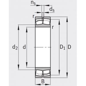 Сферический роликовый подшипник 23024 E1A-XL-M