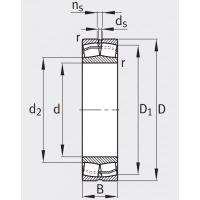 Сферический роликовый подшипник 23024 E1A-XL-M