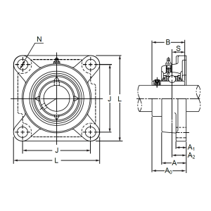 Подшипниковый узел MUCF 210