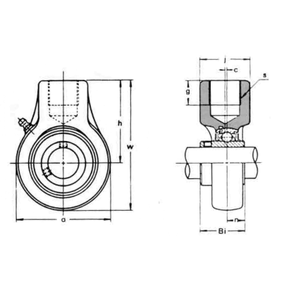 Подшипниковый корпус ECH 208 (ASAHI)