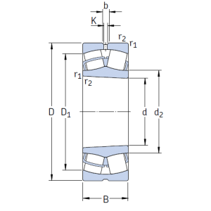 Сферический роликовый подшипник 23184 CKJ/C4W33