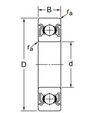 Миниатюрный шариковый подшипник MR 115 ZZ