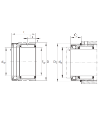 Комбинированный подшипник NX 25 Z XL