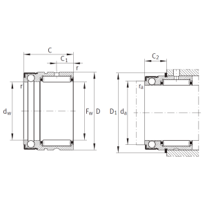 Комбинированный подшипник NX 25 Z XL