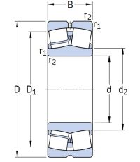 Сферический роликовый подшипник 22220 E/C3