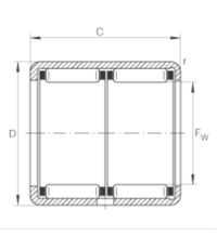Игольчатый подшипник HK 1622 ZW