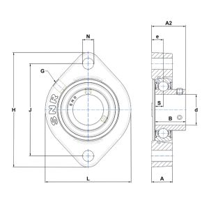 Подшипниковый узел USFD 204 CN