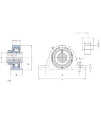 Подшипниковый корпус SY 508 M (P 208)