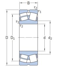 Сферический роликовый подшипник 23222 CC/C3W33