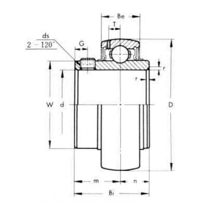 Корпусный подшипник UC 207-20