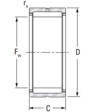 Игольчатый подшипник NK 60/35 A