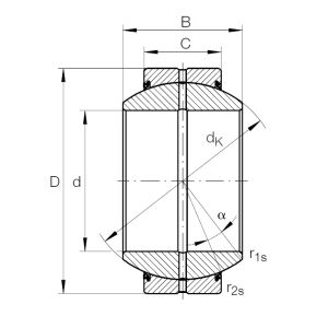 Шарнирный подшипник GE 60 FO 2RS