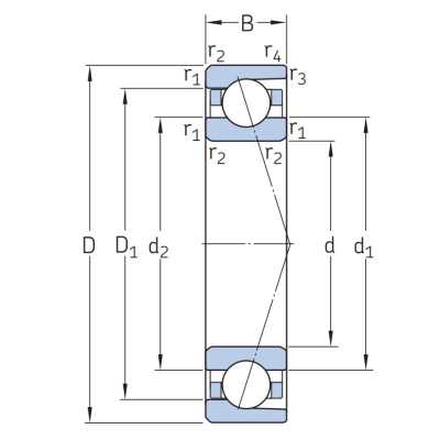 Сверхточный подшипник 71902 ACD/P4A