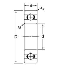 Дюймовый шариковый подшипник RLS 11 (LJ1.3/8)