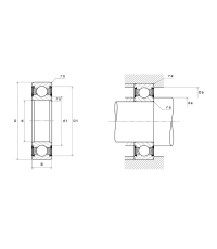 Низкотемпературный подшипник 6203 LT