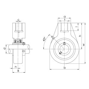 Подшипниковый узел UCHA 204 (UCHB 204)