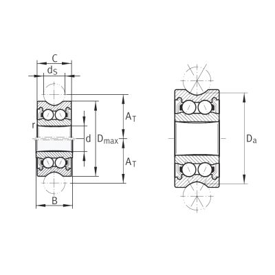 Подшипник LFR 5301-10 2Z