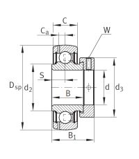 Корпусный подшипник GRAE 40 XL NPP B