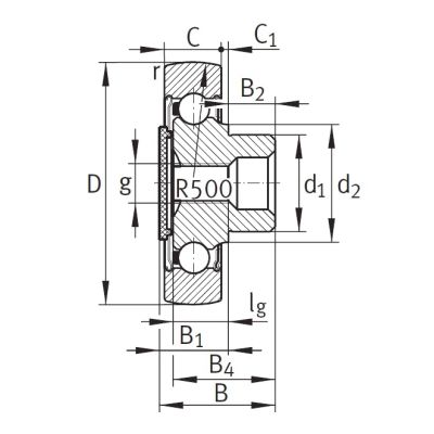 Подшипник ZL 202 DRS