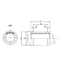 Подшипник LME 20 UU. KB 2045 UU