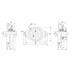 Подшипниковый узел UCFL 210