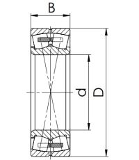 Сферический роликовый подшипник 3003124 H (23024 MBW33)