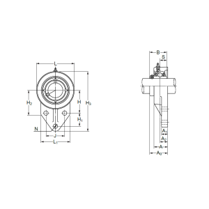 Подшипниковый узел UCFK 205 (UCFH 205)